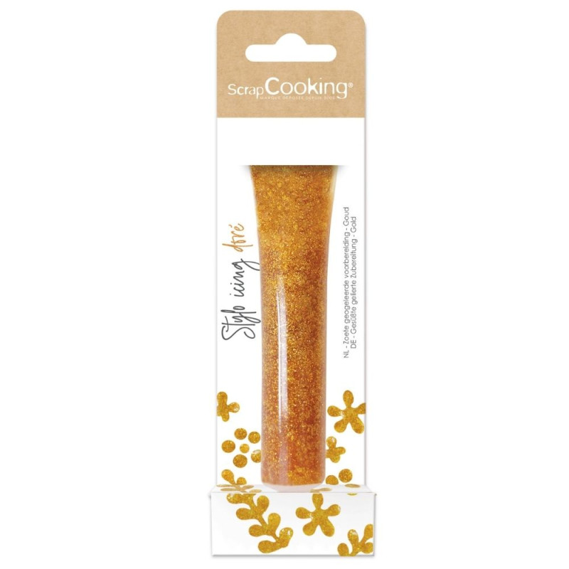Icing stylo doré irisé - ScrapCooking®