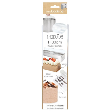 Ruban rhodoïde entremets 1,5 m x H.30 cm - ScraCooking®