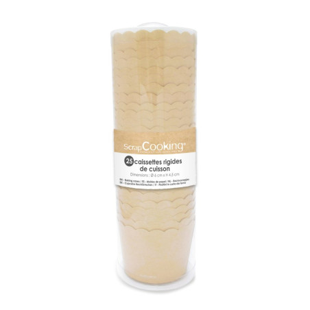 Caissettes de cuisson étoiles kraft x 25  ScrapCooking®