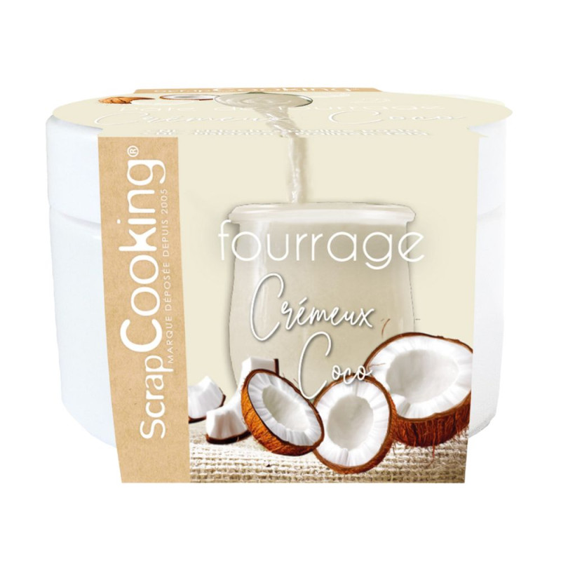 Creamy coconut filling paste | ScrapCooking®