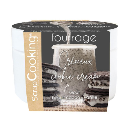 Creamy cookies & cream filling paste 200g | ScrapCooking®