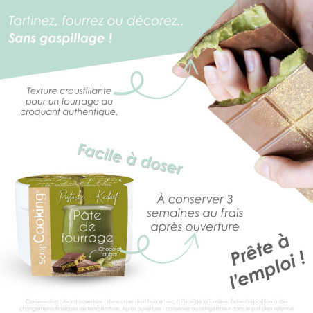 Buy Kadaïf paste - pistachio filling for chocolate bars