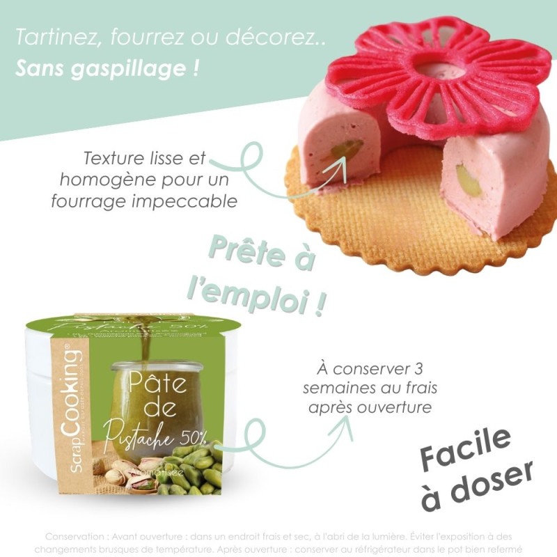 Pâte de pistaches recette framboise pistache ScrapCooking®