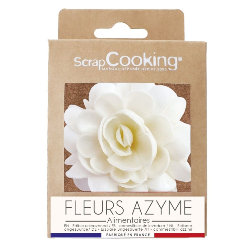 XXL white flower edible wafer decoration approx. 10cm