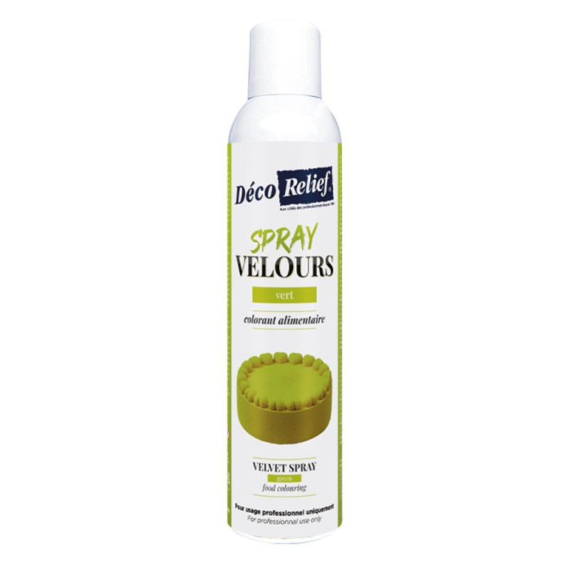 Spray velours alimentaire en bombe vert sapin pour pâtisserie - 300 ml - ScrapCooking