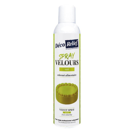 Spray velours alimentaire en bombe vert sapin pour pâtisserie - 300 ml - ScrapCooking