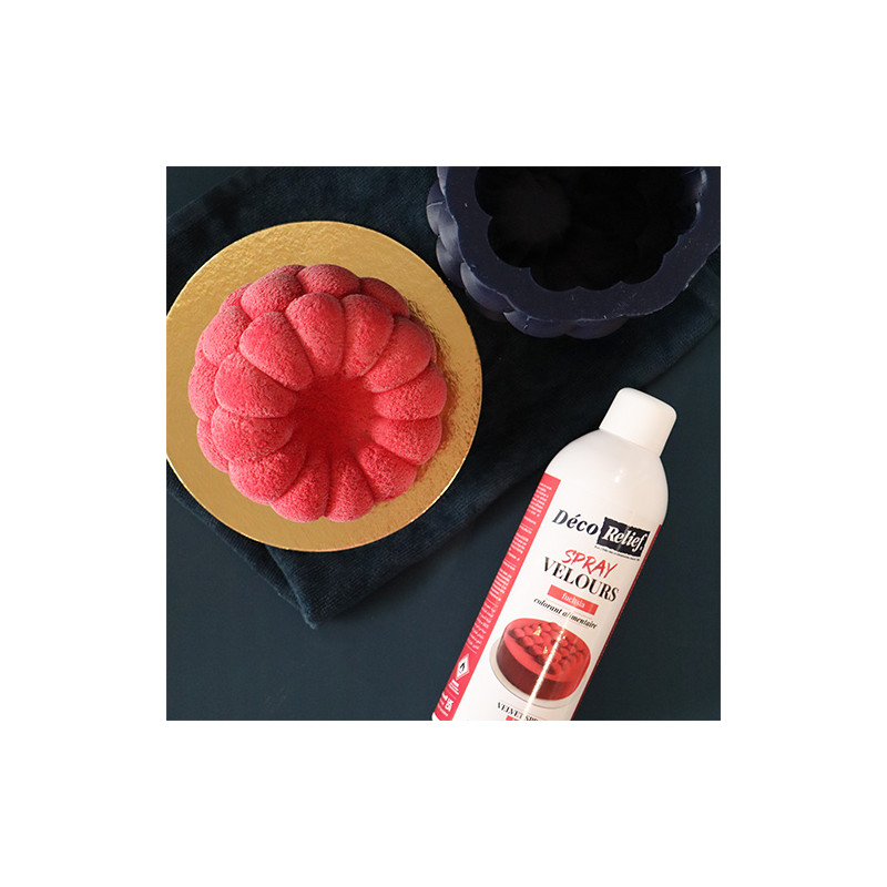 Spray velours couleur framboise