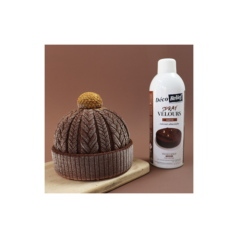 Professional velvet effect spray Brown | ScrapCooking