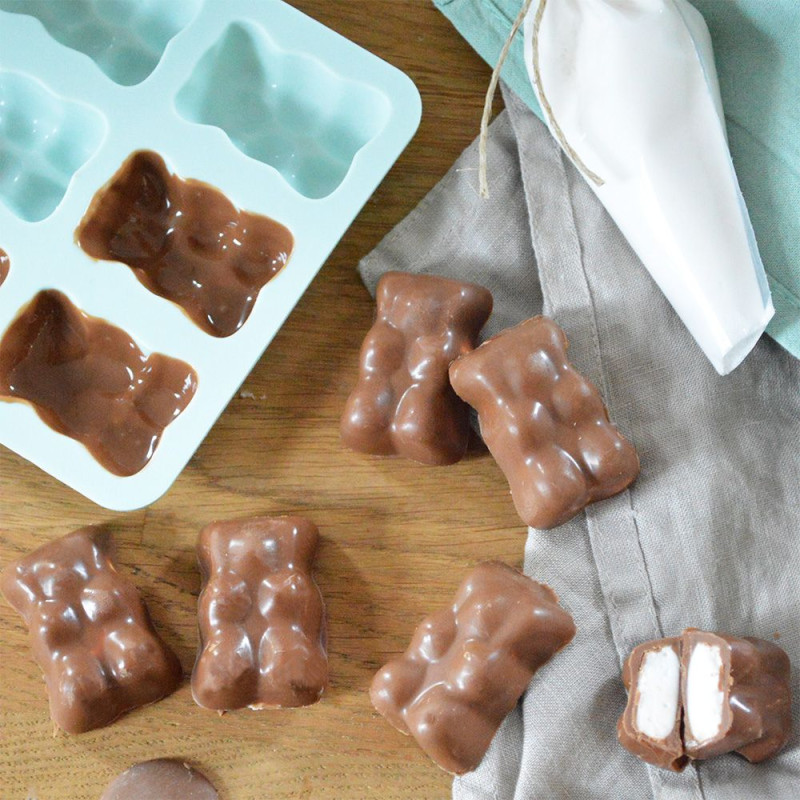 Marshmallow smores teddy bears