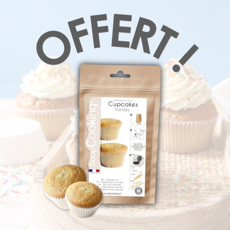 Free cupcake mix offered with full pack purchase