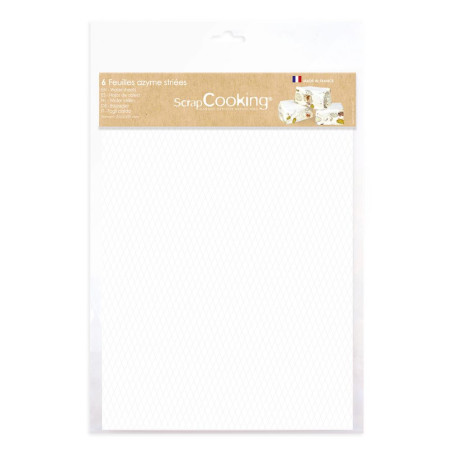 Lot feuilles azyme pour décoration de gâteaux ScrapCooking® x6