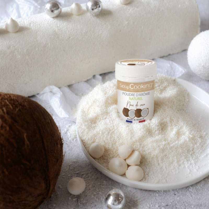 Pot of Coconut natural powdered flavouring 15g