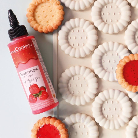 Non-stick silicone mould for Jam tarts | ScrapCooking®