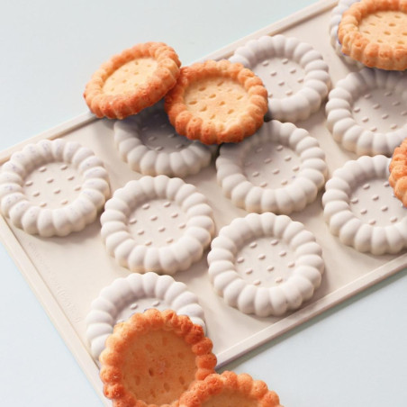 Non-stick silicone mould for Jam tarts | ScrapCooking®
