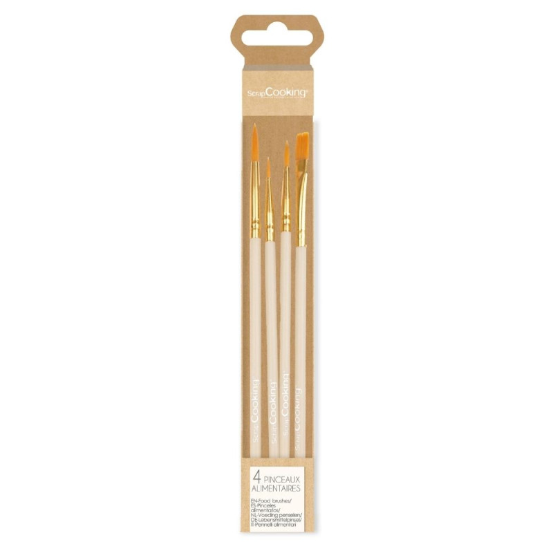 4 food brushes