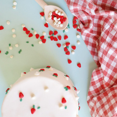 Sweet decoration mix for strawberry meringue pie| ScrapCooking®