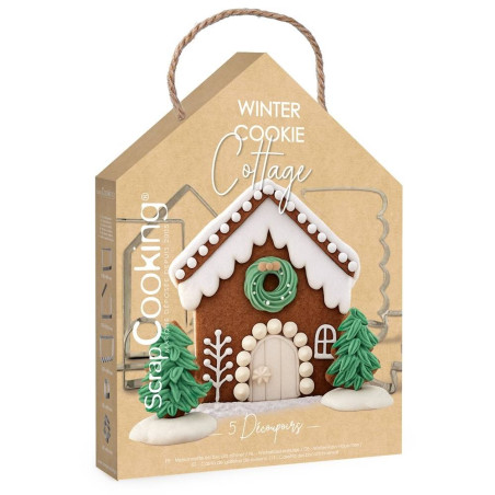 Gingerbread house cookie cutter kit