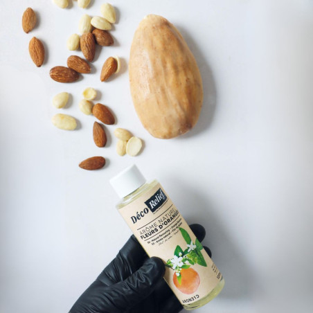 Hyper realistic almond cake with orange blossom flavouring