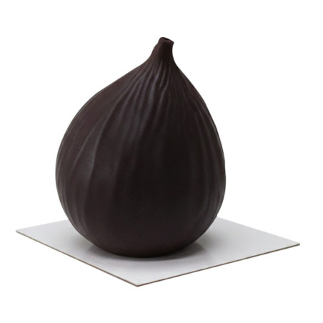 Ambiance entremet trompe l'œil réaliste en forme de figue