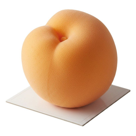 Apricot illusion cake realistic effect