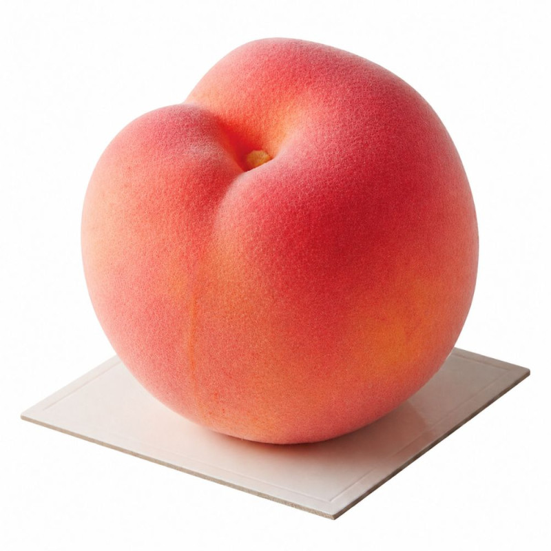 Peach illusion cake realistic effect
