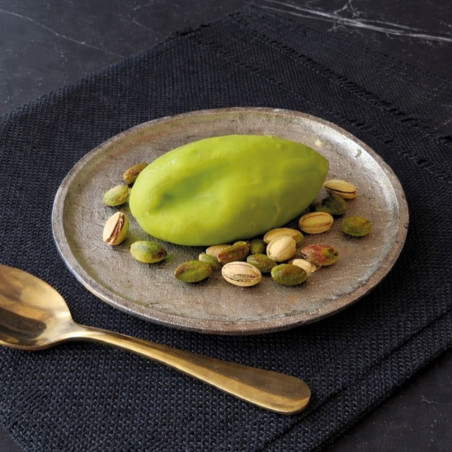 Hyper realistic pistachio illusion cake made with silicone mold