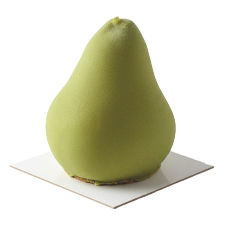Entremet trompe l'œil poire réaliste