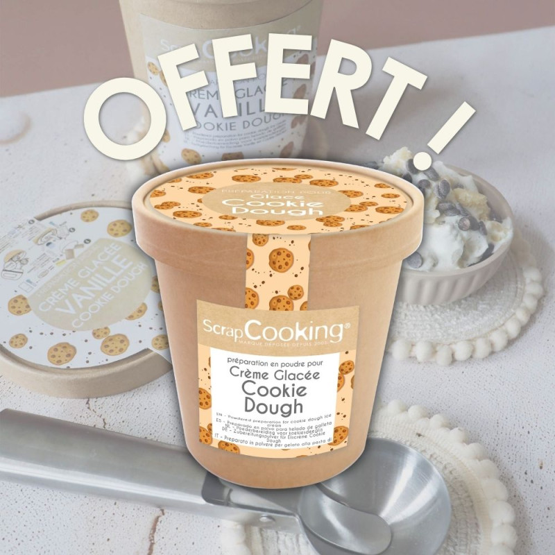 Produit offert : Pot de préparation glace Cookie Dough