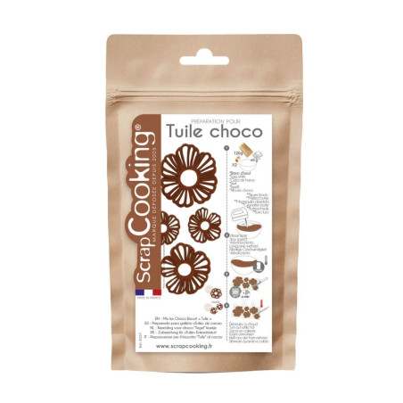 Preparation for homemade cocoa tuile biscuit | ScrapCooking