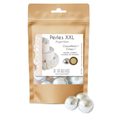XXL silver chocolat beads | ScrapCooking