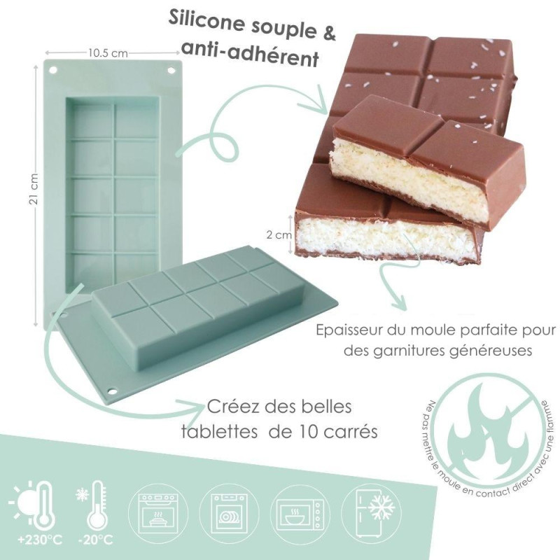 Silicone chocolate bar mold | ScrapCooking®