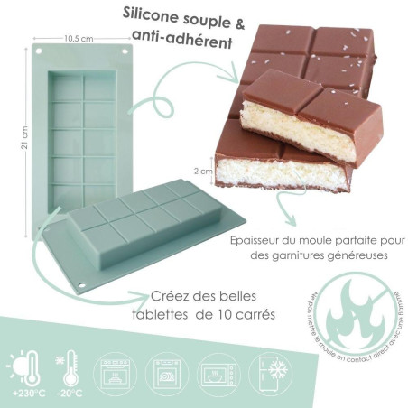 Silicone chocolate bar mold | ScrapCooking®