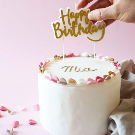 Bougie d'anniveraire XXL "Happy Birthday"