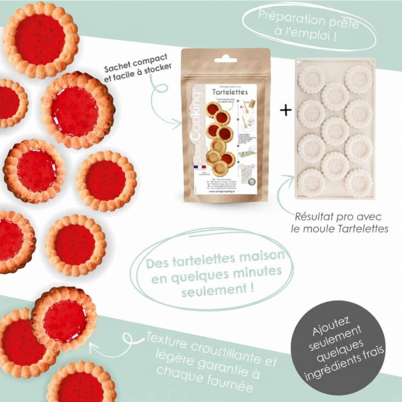 Mini pie instant cake mix | ScrapCooking®