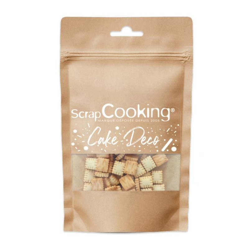 Mini plain Petit-Beurre biscuit decoration sachet - ScrapCooking