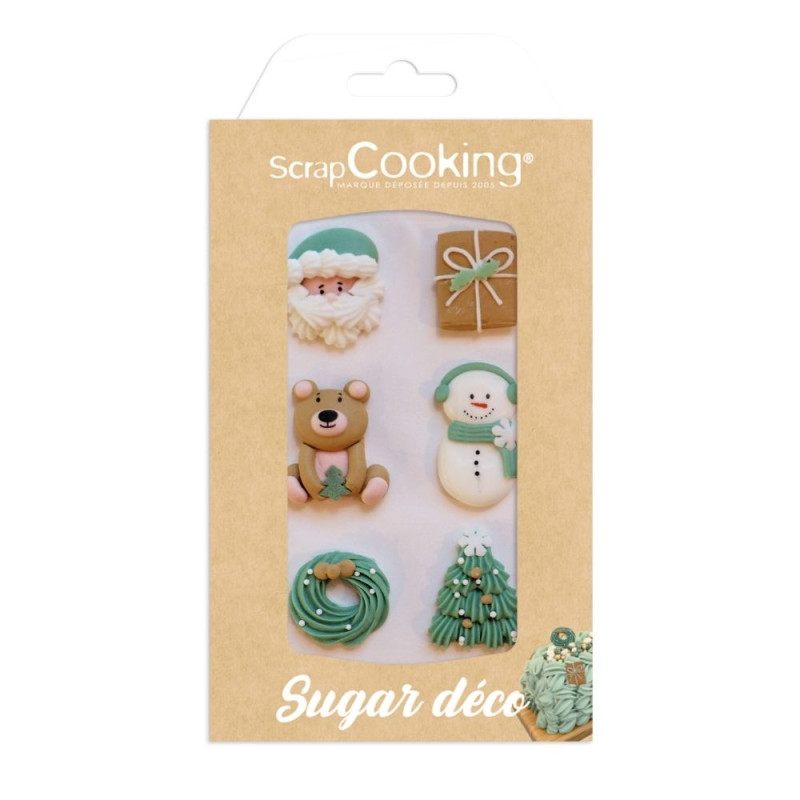 Plaque décors sucrés Noël au chalet - ScrapCooking