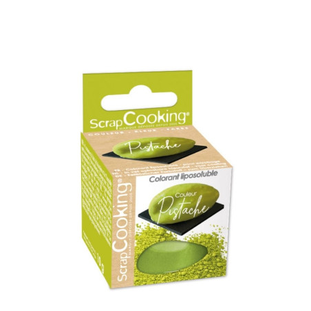 Pack colorant liposoluble poudre pistache - ScrapCooking