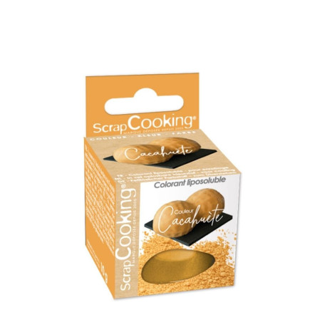 Fat-soluble food colouring, peanut powder - ScrapCooking
