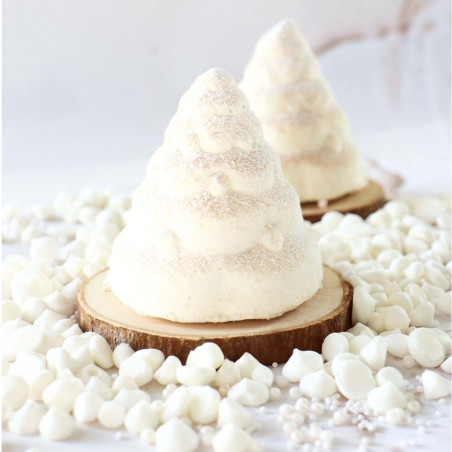 Ambiance 2 sapins blanc - ScrapCooking