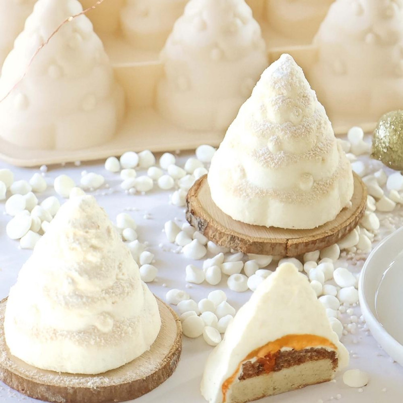 Ambiance multi sapins blanc - ScrapCooking