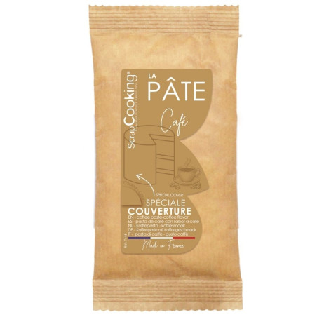 Coffee-flavoured chocolate coating 400g - ScrapCooking