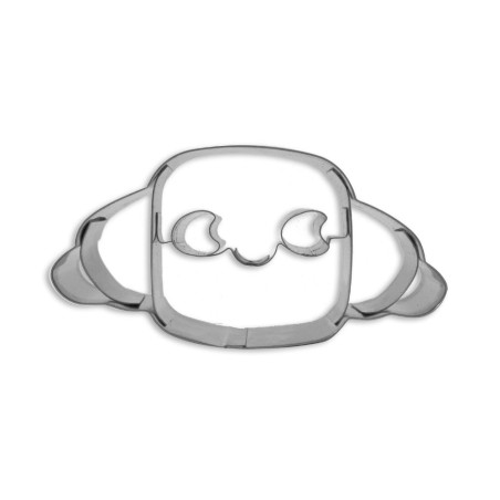 Kawaii stainless steel crescent-shaped cookie cutter (cutter only) - ScrapCooking