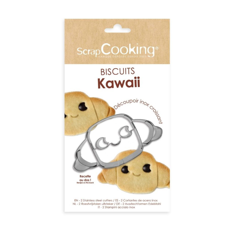 Kawaii stainless steel croissant cutter set - ScrapCooking
