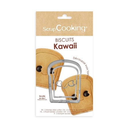Kawaii Stainless Steel Brioche Cookie Cutter Set - ScrapCooking