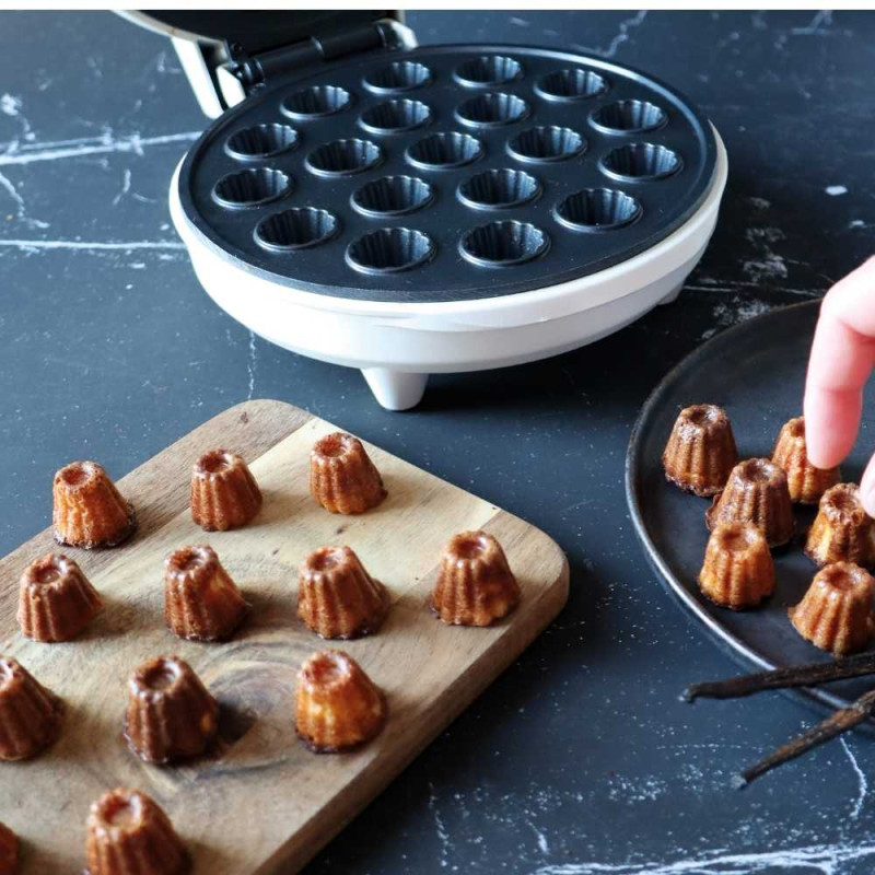 A selection of cannelés and the Cannelés Factory machine - ScrapCooking