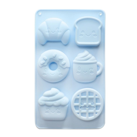 Moule silicone gâteaux Kawaii seul - 6 formes - ScrapCooking