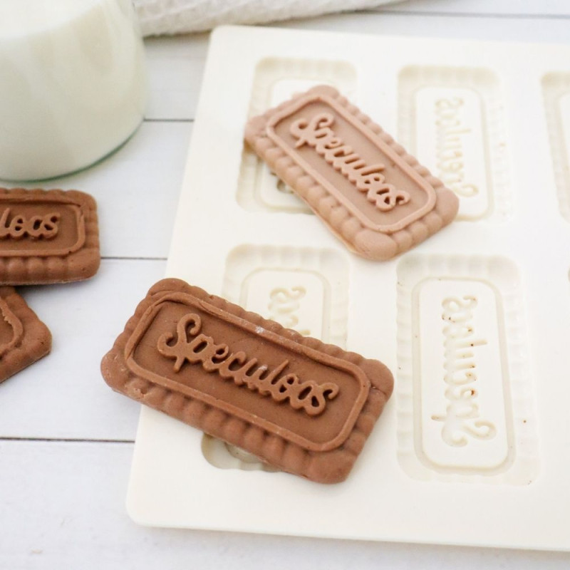 Mould set + hazelnut and coffee modelling clay biscuits - ScrapCooking