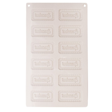 Silicone mould for speculoos biscuits (on its own) - ScrapCooking