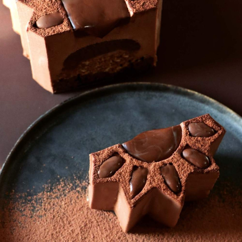 Ambiance tranche de bûche choco Marquise - ScrapCooking