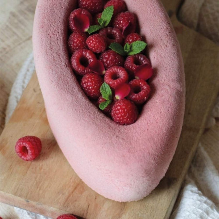 Ambiance entremets velours framboise Barquette - ScrapCooking